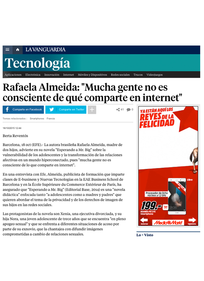 Artículo en LaVanguardia